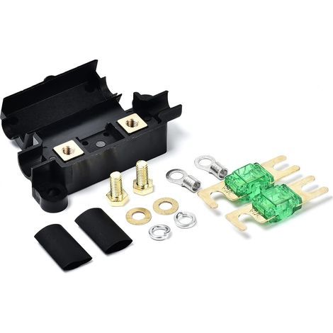 12V 30A Sicherungshalter mit 2 Flachsicherungen – spritzwassergeschützt für Auto, LKW, Boot (1/5)