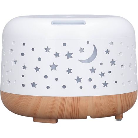 Humidificateur d'aromathérapie 300 ml, design imitation bois, silencieux, avec éclairage LED multicolore, prise européenne 100-240 V (1/5)