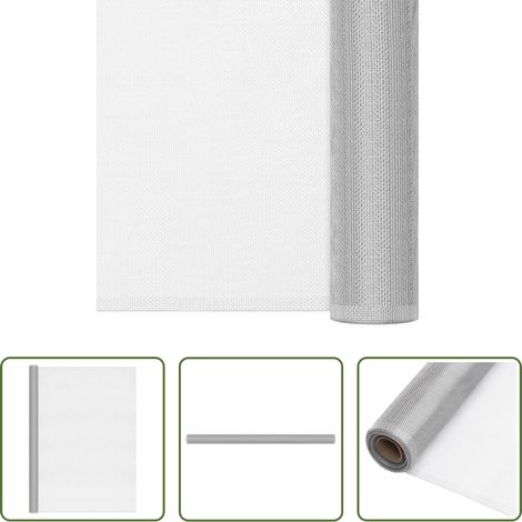 vidaXL Barrière - Écran en treillis Aluminium 112X500 cm Argenté (1/5)