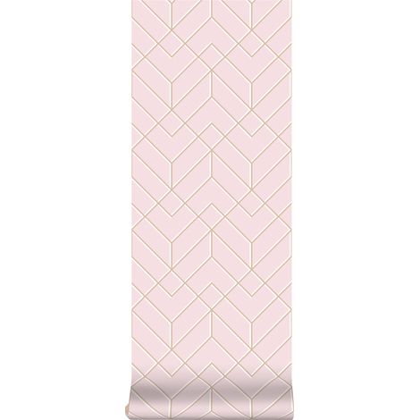 Superfresco Easy - Losanges filaires - Pink - 10m x 52cm (1/4)