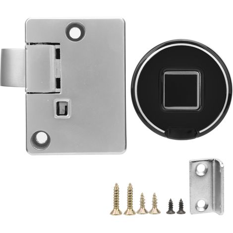 Kit de verrouillage d'armoire à empreintes digitales, verrouillage biométrique sans clé, antivol, alerte de batterie faible, USB Rechargeable (1/5)