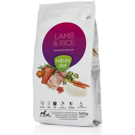 NATURA DIET DOG LAMB & RICE 500 g (1/2)