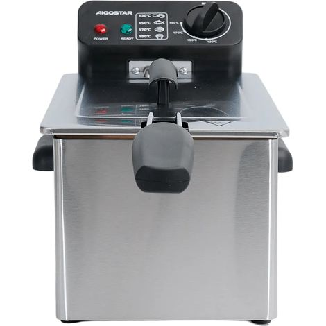 Aigostar Friggitrice Olio 3L Acciaio Inossidabile 2200W Zona Fredda Professionale (1/3)