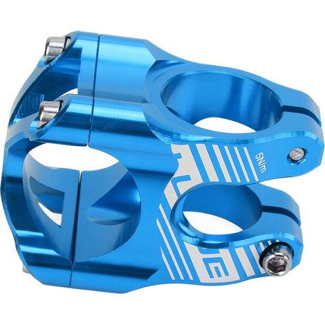Potence de vélo 35 mm légère et haute résistance en alliage d'aluminium CNC, potence courte pour vélos de route et VTT, bleue (1/5)