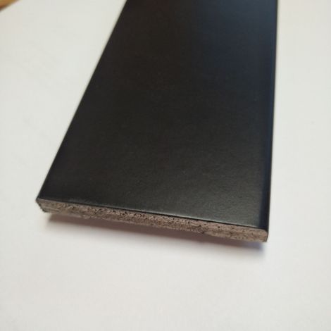 10 COPRIFILI PORTA MOSTRINE sp.mm10x70x2250 Verniciato Nero base Multistrato