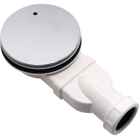 Receveur d'évacuation extra-plat avec bonde latérale, pour douche, balcon et piscine, 22,5 × 5,5 × 4 cm (1/4)