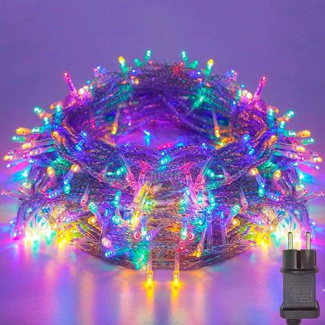 30 m guirlande lumineuse LED, 300 lumières, 8 modes + minuterie, étanche IP44, décoration intérieure et extérieure