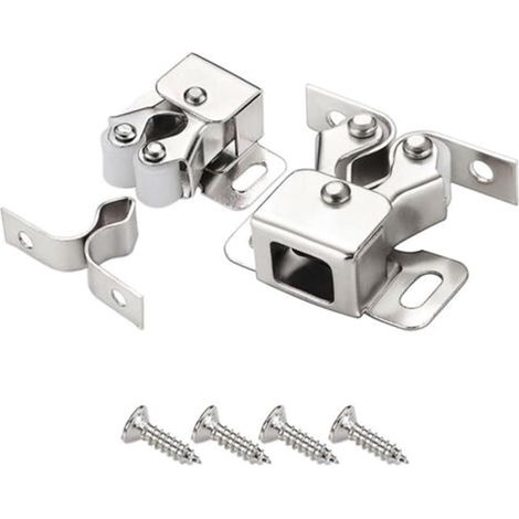 Lot de 10 loquets à double rouleau pour armoire, penderie, porte (1/5)