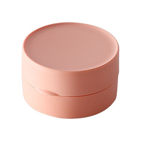 Porte-savon rond étanche - Boîte à savon de voyage portable avec couvercle, boîte à savon en plastique, petite boîte de rangement, récipient à savon anti-fuite pour salle de bain, douche, chambre, ros (1/5)