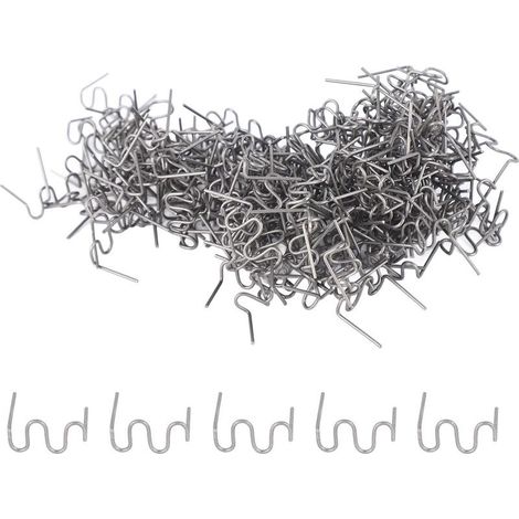 Machine de réparation du plastique automobile, 500 pièces, fil de Type ondulé pour pare-chocs de voiture, tableau de bord, 0.8mm (1/5)