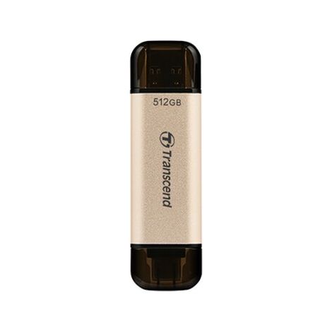 Transcend JetFlash 930C USB-Stick 512 GB USB Type-A / USB Type-C 3.2 Gen 1 (3.1 Gen 1) Gold