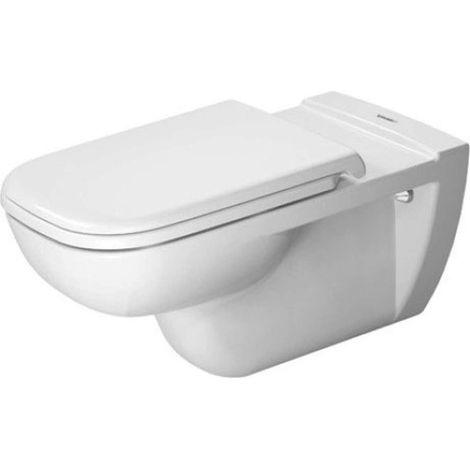 WC suspendu D-Code, chasse d'eau profonde de 700 mm, sans seuil, blanc (1/3)