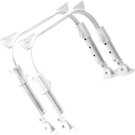 Une paire de pieds de table réglables en forme de U, compatibles avec les tables à manger, les tables basses et les bureaux d'ordinateur. (1/5)