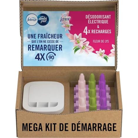 Deodorante ambi pur 3volution elettrico 90 giorni 4 ricariche