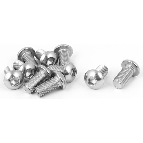 M8 x 16mm Edelstahl Linsenkopfschraube avec Innensechskant 10 Stck (7c7f9294c2bc18037e71c27e0aac31c4