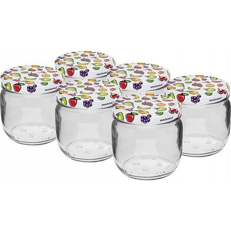 Barattolo in vetro con tappo a vite TO fi82/6 370ml - 6 pz