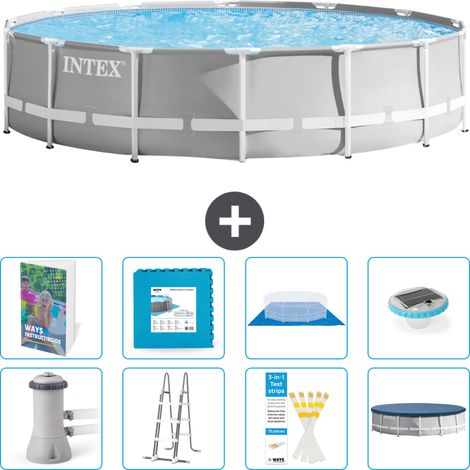 Prism Frame Pool Rund - 427x107 cm - 9-teilig S674