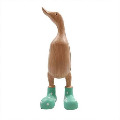 Statue de canard en résine, sculpture de jardin, figurine porte-bonheur mignonne (1/5)