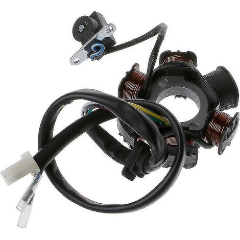 1 bobine d'allumage magnéto à 6 pôles et 5 fils (1 pièce) pour scooter/quad GY6 125cc/150cc (1/2)