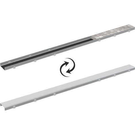 Primaster Rost für Duschrinne Edelstahl 75 cm silber befliesbar Duschrinnen & Abläufe
