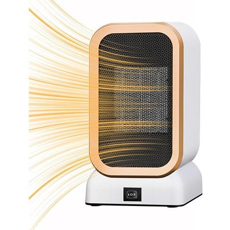 Office heater, space heater  Small, quiet home heater - Fast, adjustable, and safe electric heating for offices, white (1/5)