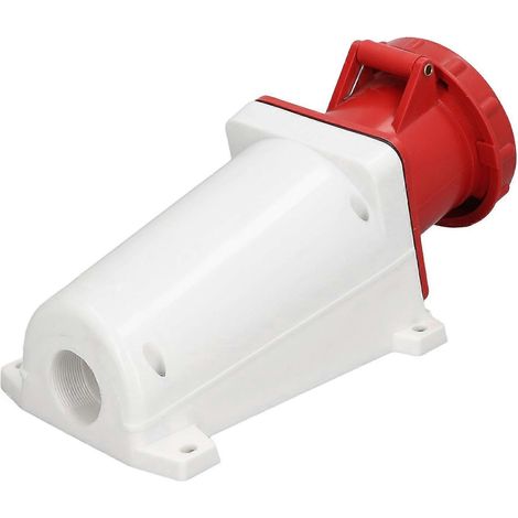 Wasserdichte Industriesteckdose, 4-polig, Kabelverbinder, offene Installation, 63 A, 380–415 V