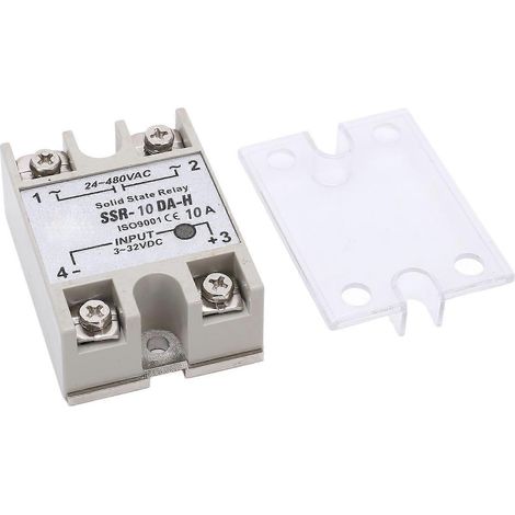 10-A-Einphasen-Halbleiterrelais (SSR) für Steuerungssysteme, 3–32 V DC, 24–480 V AC