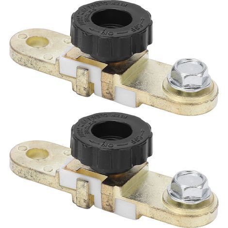 2 pièces interrupteur de déconnexion de batterie de poteau latéral coupure de courant isolateur de mise à mort pour bateau voiture camion RV (1/5)