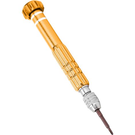 5-in-1 Schraubendreher-Werkzeugset aus Aluminiumlegierung für Uhren, Schmuck und Handy-Reparaturen (Golden) (1/5)