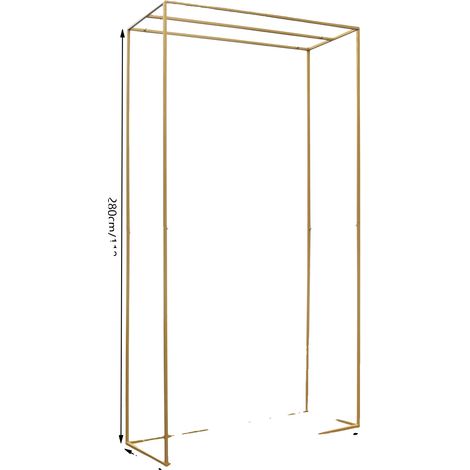Hochzeitsbogen, Robuste Stahlkonstruktion, Vielseitige Dekorative Verwendung, M, Gold (1/2)