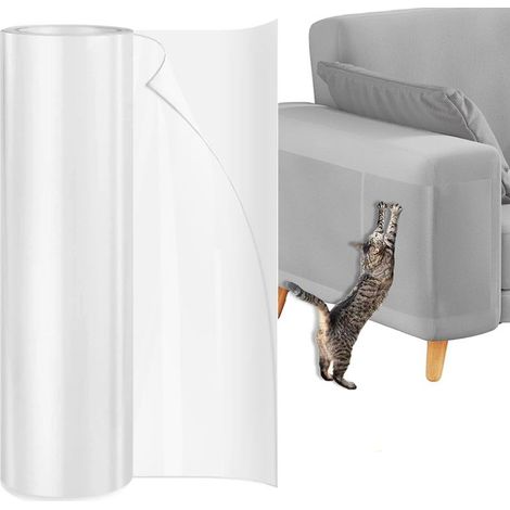 30cm x 270cm Petslucent Anti-Scratch Cat Sofa Protector - Anti-Scratch Cat Sofa Protector, Transparent Sticker for Furniture, Doors, Walls, Sofas, and Carpets (1/5)