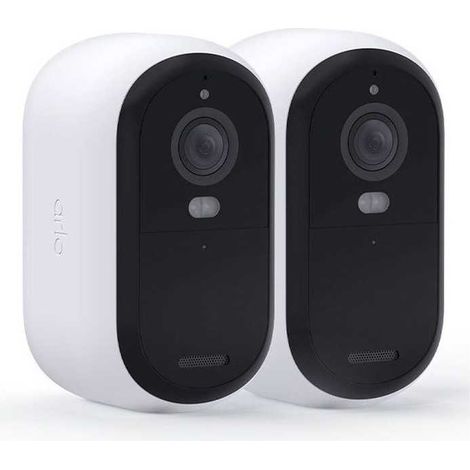 Caméra de surveillance - ARLO - Essential2 2K - Vision nocturne couleur - Autonomie 6 mois - Pack de 2