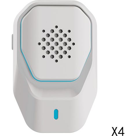 (4er-Pack) Ultraschall-Abwehrgeräte, Fliegenabwehr, Steckdosen-Mückenabwehrgerät, elektrisches Abwehrgerät für den Innenbereich - gegen Ameisen, Mäuse, Ratten, Spinnen und Kakerlaken (1/5)