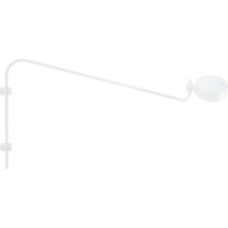 Zafferano SUPER O Lampada a led da parete con braccio Bianca ricaricabile e dimmerabile (1/4)