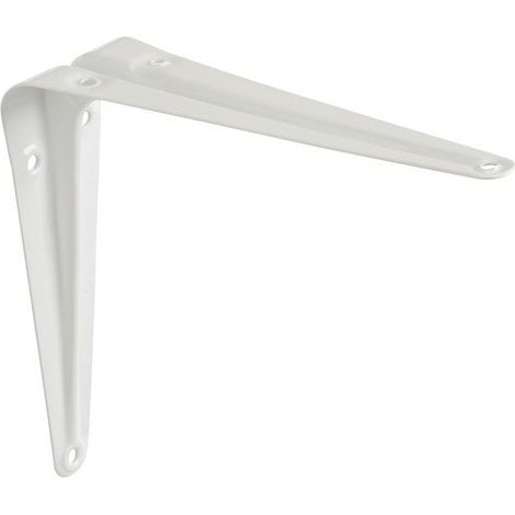 Equerre Normo en acier peint, P.12.5 x H.15 cm blanc (1/2)
