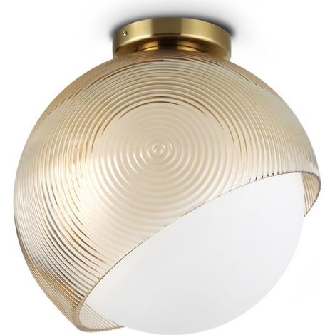 Ideal Lux BLOOM Plafonnier globe en laiton de 30 cm, 1 x E27 (1/2)