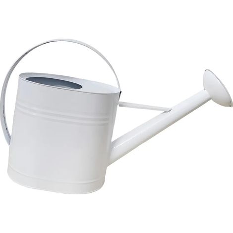 Arrosoir en mtal de 5 L pichet darrosage blanc (1/5)
