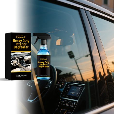 Spray nettoyant multi-usages pour l'intérieur de votre voiture, idéal pour nettoyer et raviver les surfaces en plastique et en cuir – 120 ml (1/5)