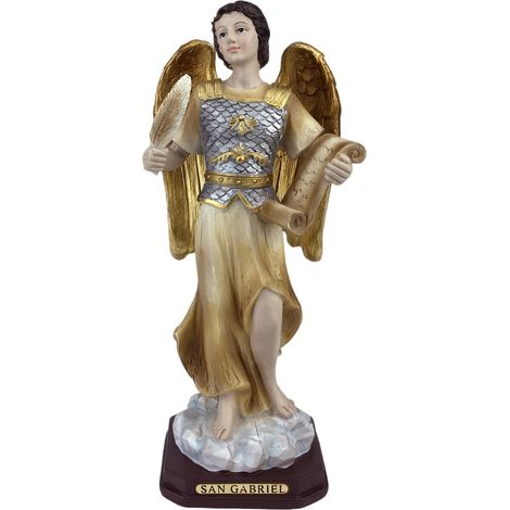 Figura religiosa di San Gabriele in resina - Elegante e dettagliata