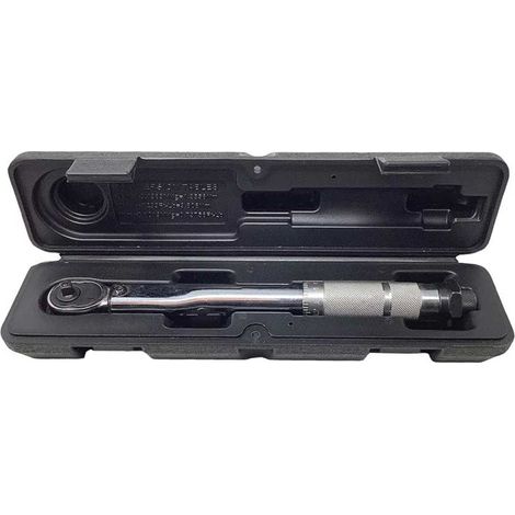 Chiave dinamometrica di serraggio regolabile a scatto con leva a cricchetto reversibile con attacco quadro 1/4"per bulloni auto moto da 5-25Nm (1/3)