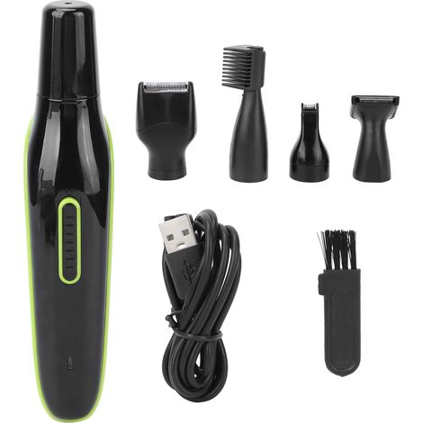 Tondeuse électrique 5 en 1 USB pour nez, oreilles, sourcils et visage - Kit de soins pour homme et femme à la maison (1/5)