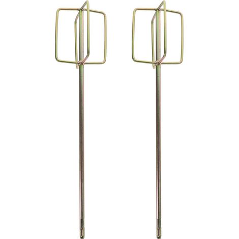 Tiges de Brassage en Alliage 2 Pcs pour Perceuse Électrique Résistantes à Rouille Matériau, pour Peinture et Ciment sur Chantier ou Maison Réutilisable (1/5)