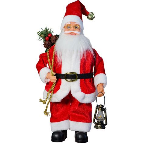 Weihnachtsdekoration – Weihnachtsmannfiguren – 18 x 12 x 40 cm (1/5)