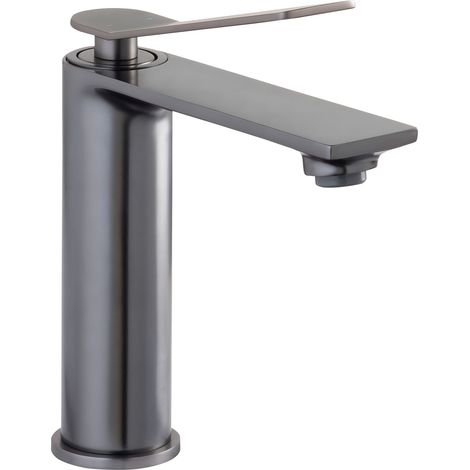 Collection, mitigeur de lavabo, robinet de salle de bains, idéalement conçu pour lavabo suspendu, mat industriel, VIOLA M (1/4)