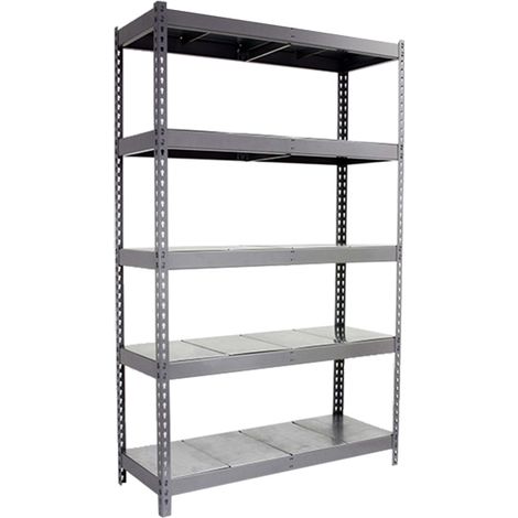 Simonrack Étagère métal gris 5 étagères 600 kg charge (1/5)
