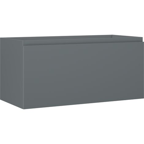 Mexen Orio mobile da bagno sospeso 100 cm, 1 cassetto, grafite opaco - 91A10-10047-1-BF66 (1/5)