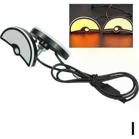 Phares LED universels pour moto, style « yeux de démon », mini projecteurs pour moto, éclairage décoratif pour voiture (jaune) (1/5)