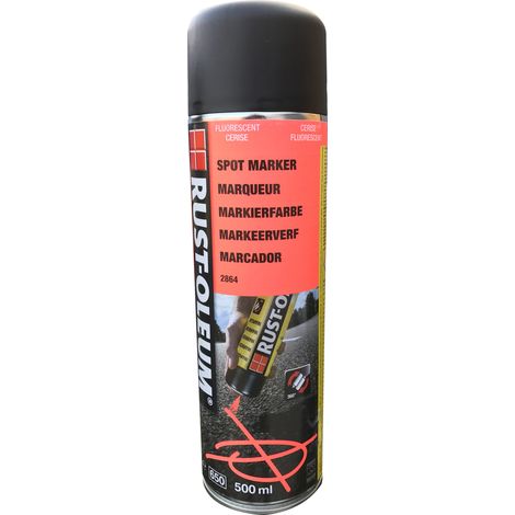 Rust-Oleum Multi Marker 360° aérosol de marquage au sol fluorescent rouge cerise 500 ml