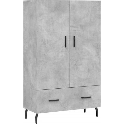 Maison Exclusive - Aparador alto madera de ingeniería gris hormig (1/5)