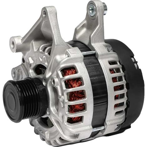Generador para maquinaria ligera, 14 V, 180 A, polea de 65 mm, 6 ranuras, montaje directo. (1/5)